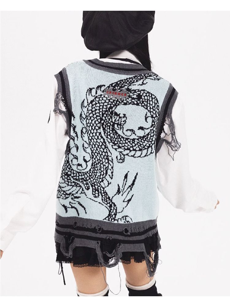 Dragon Knit Vest【s0000005961】