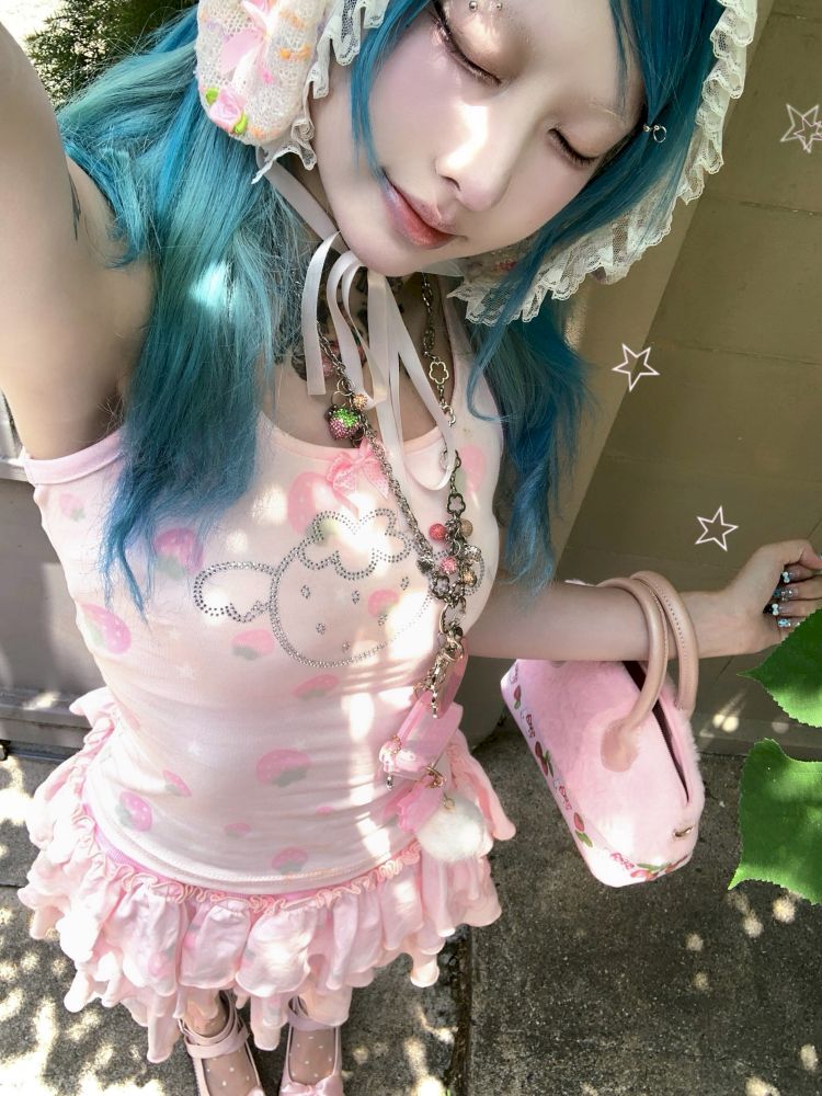 Strawberry Hot Diamonds Top-Cake Skirt【s0000012661】