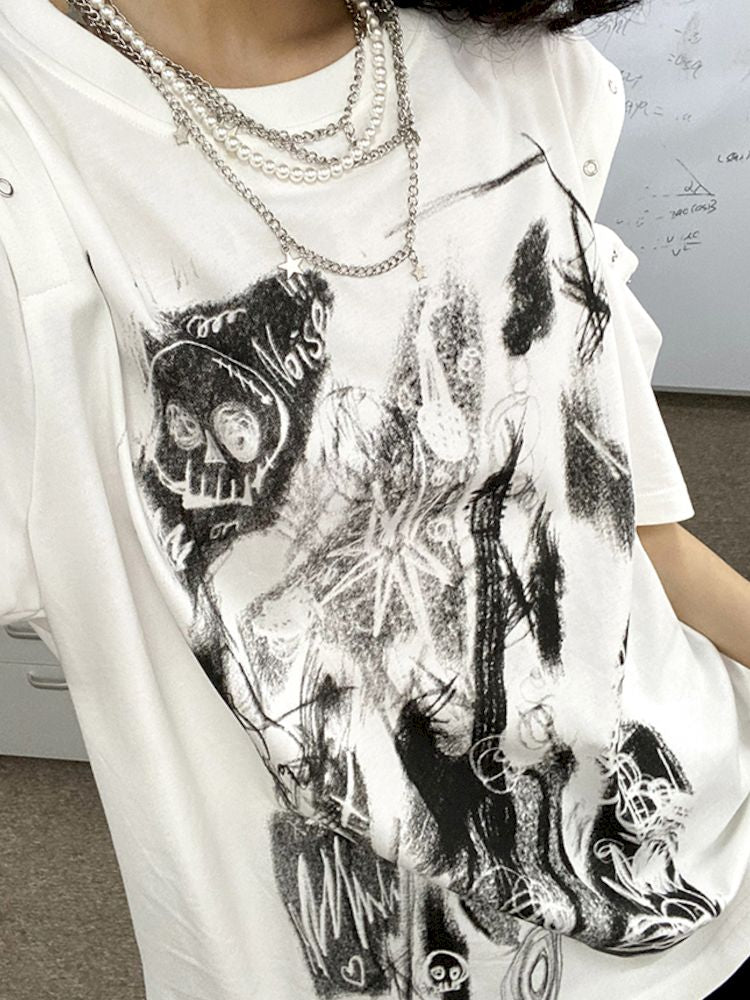 Removal Short Sleeve Tee【s0000008841】