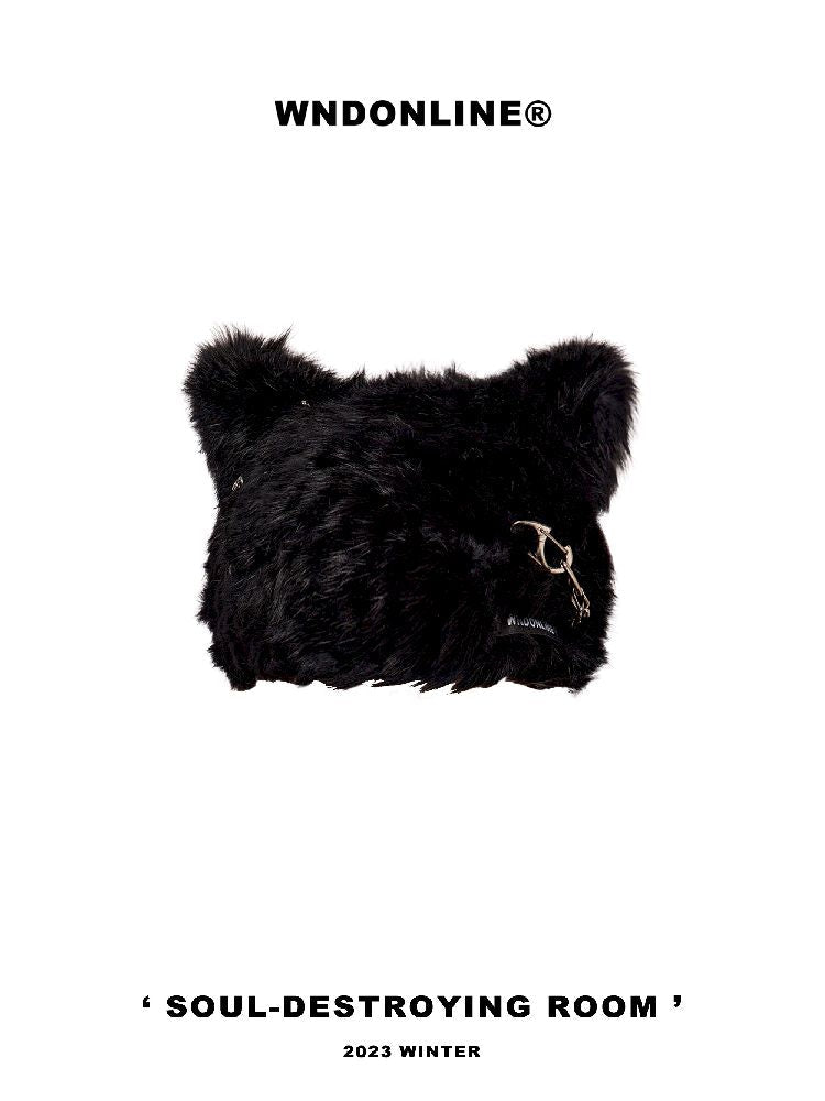 Metallic Punk Cat Ear Wool Hat【s0000004752】