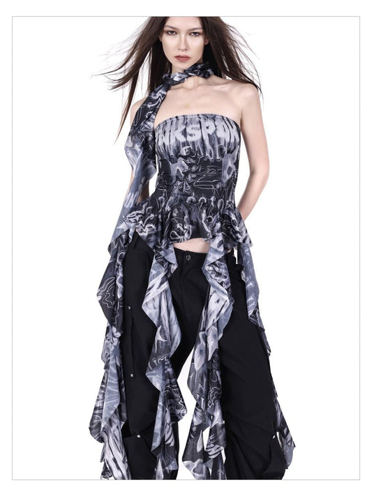 Sphinx Cat Meets Flaming Creature Concept Dress【s0000009403】