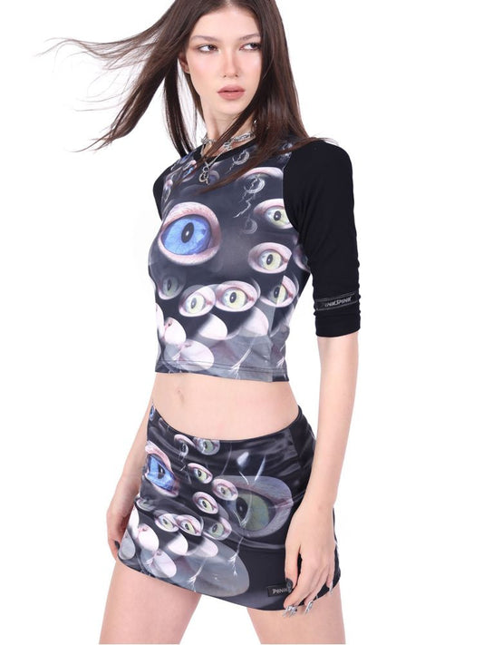 Eyelet Sensational Short Skirt【s0000009404】