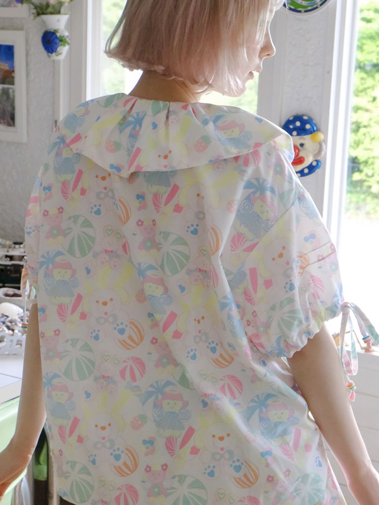 Candy Printed Cute Doll Collar Girl Shirt【s0000009085】