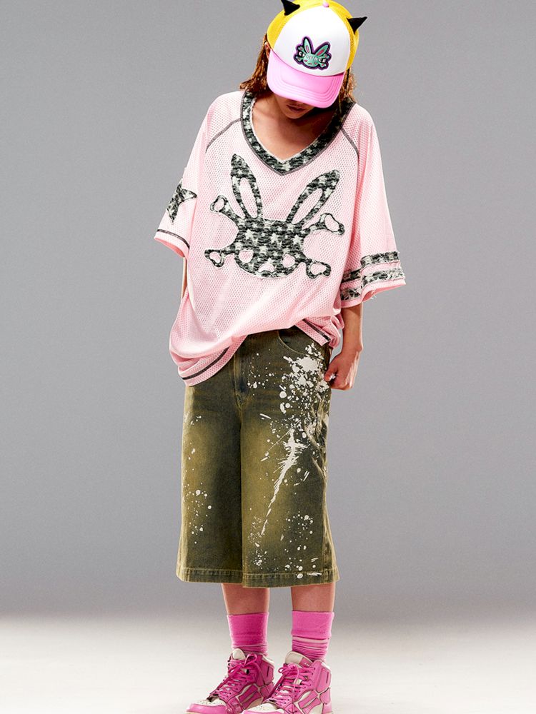 Bunny Skull Loose T-Shirt【s0000008987】