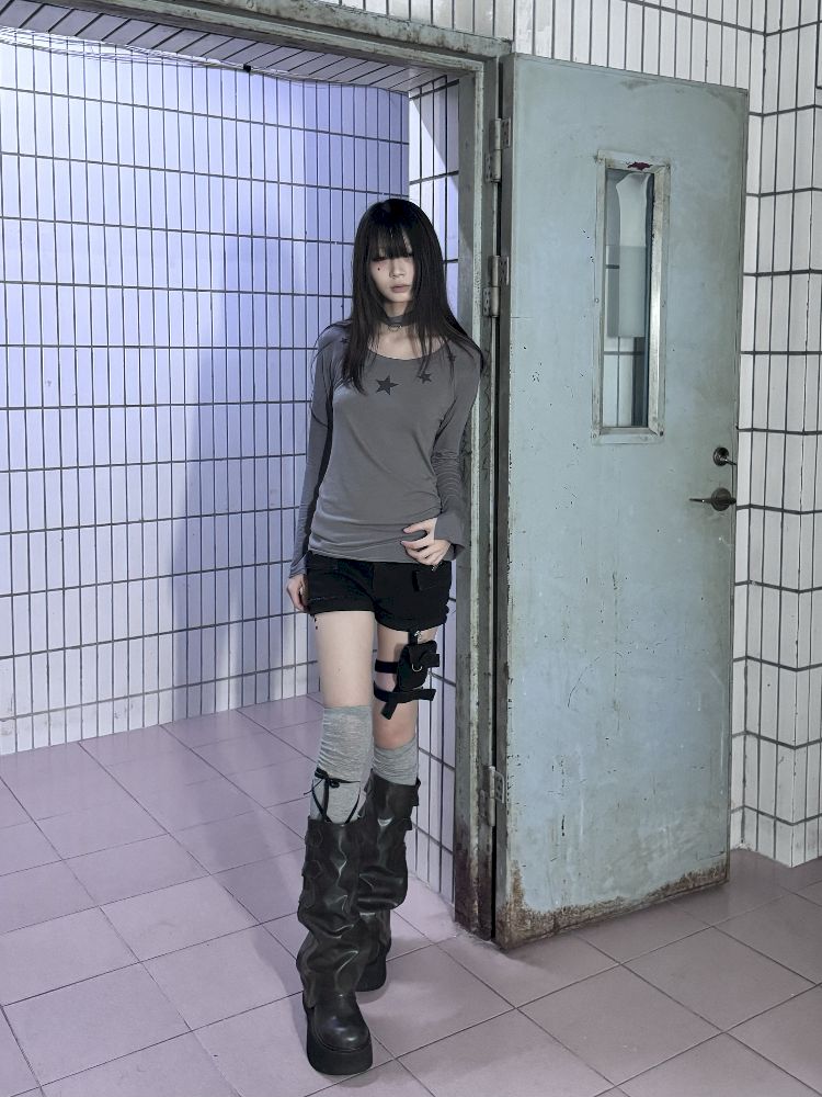 Long Sleeve T-Shirt Slim Camisole【s0000012024】