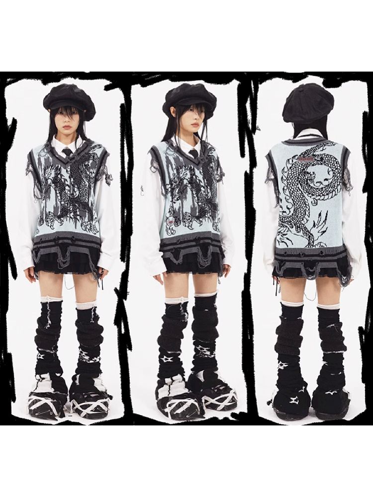 Dragon Knit Vest【s0000005961】
