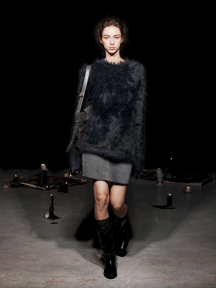 Elegant Fleece Crew Neck Sweater【s0000005469】