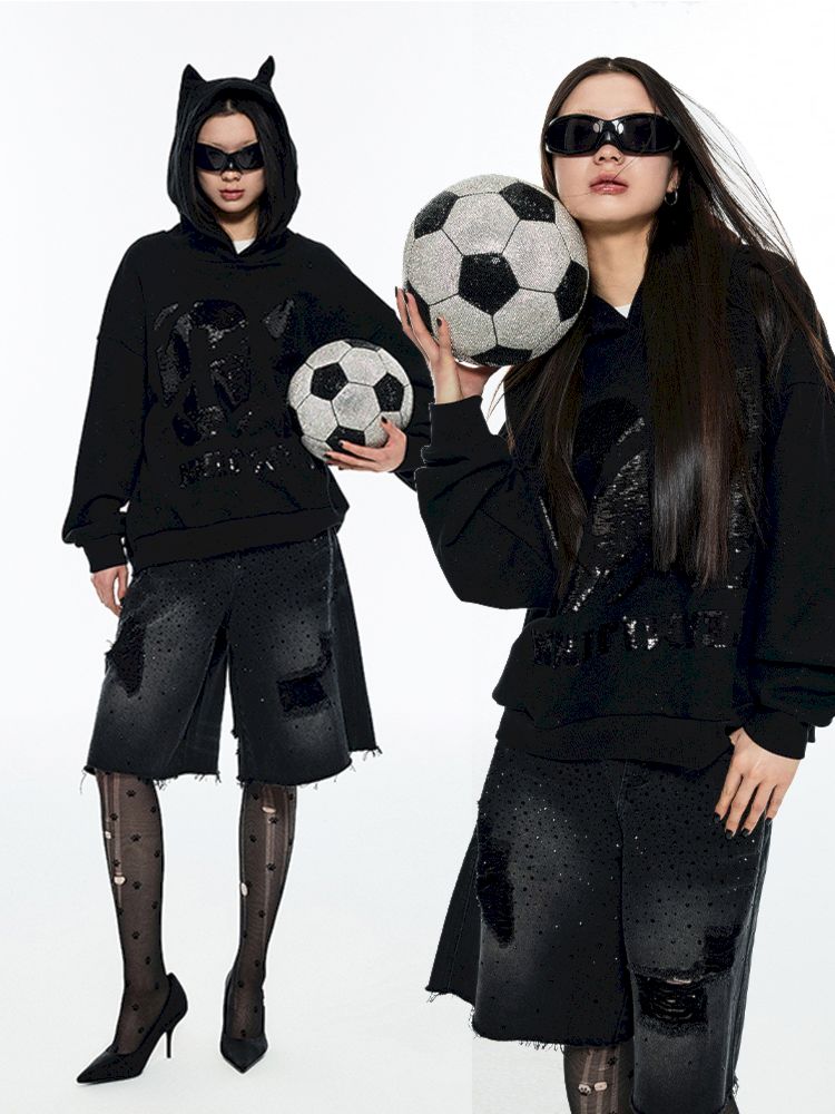 Loose Hooded Sweatshirt【s0000006300】