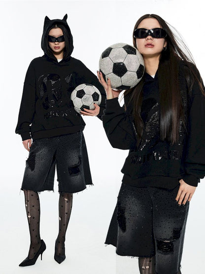 Loose Hooded Sweatshirt【s0000006300】