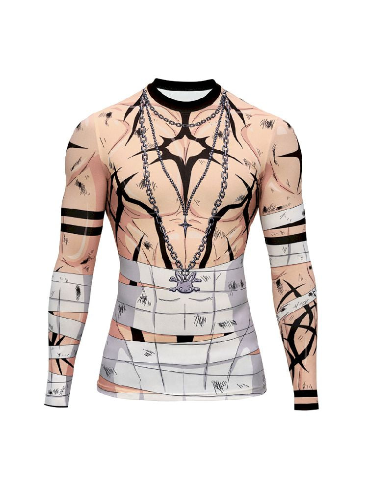 Warrior Print Bottom Top【s0000010228】