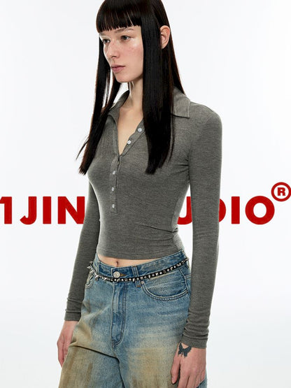 Slim fit polo knit T【s0000006283】