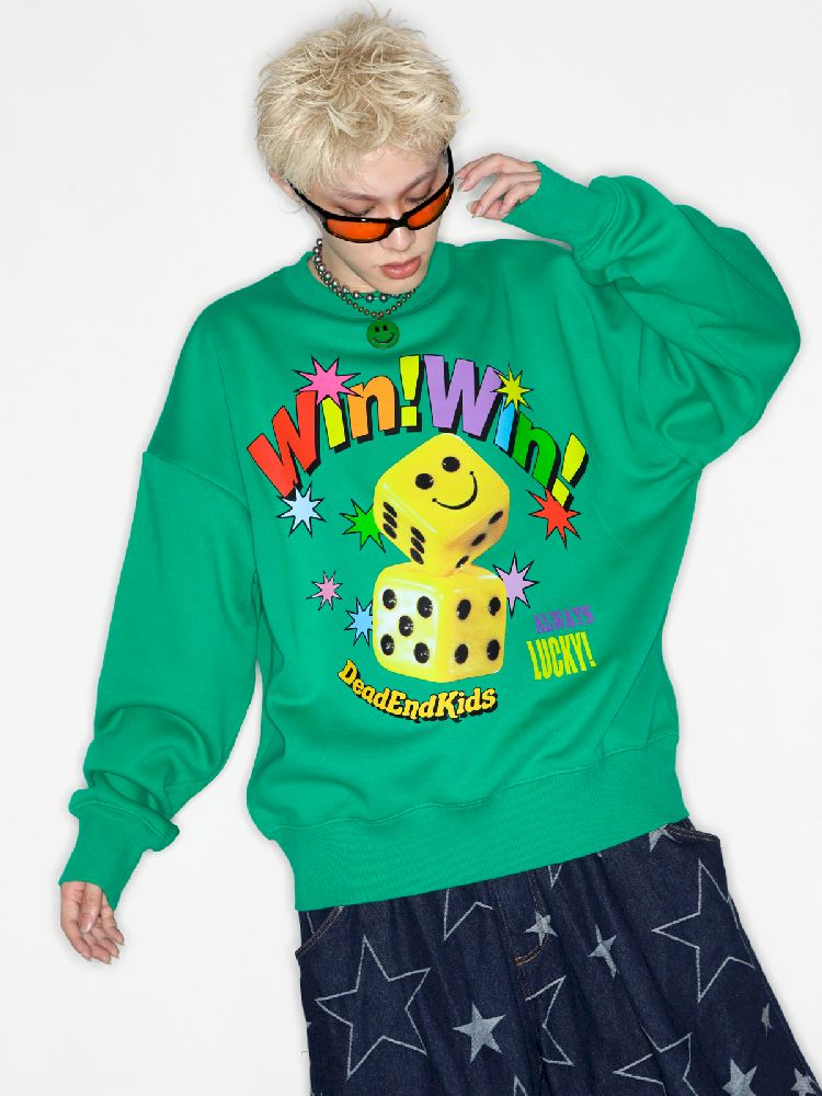 Smiley Dice American Tide Sweatshirt【s0000010264】