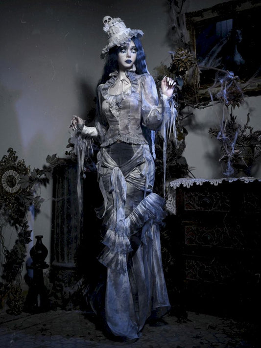 Chiffon Tie-Dye Shirt Top【s0000010043】