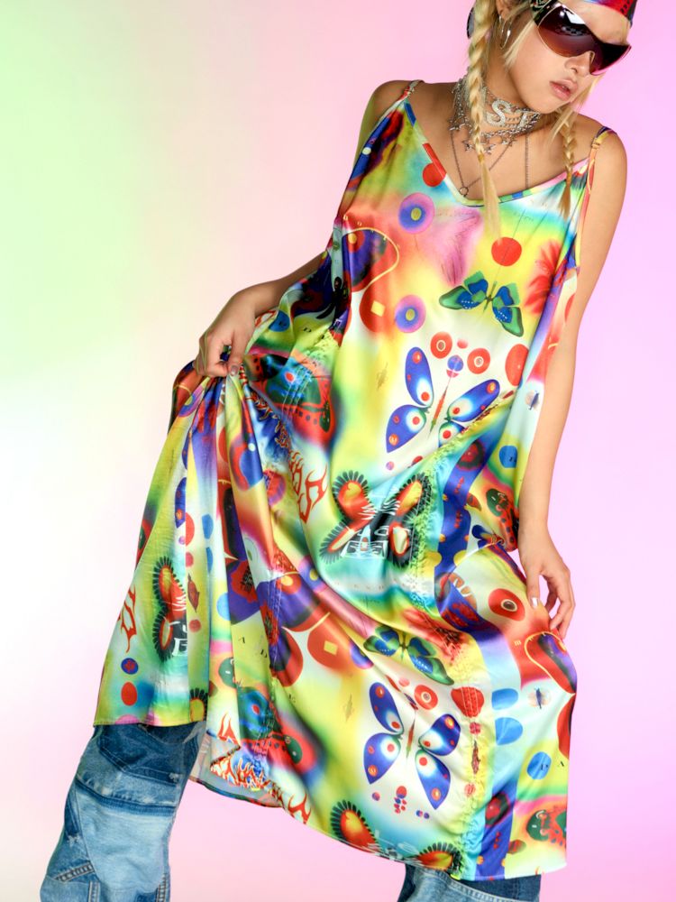 Silk Halter Dress【s0000007150】