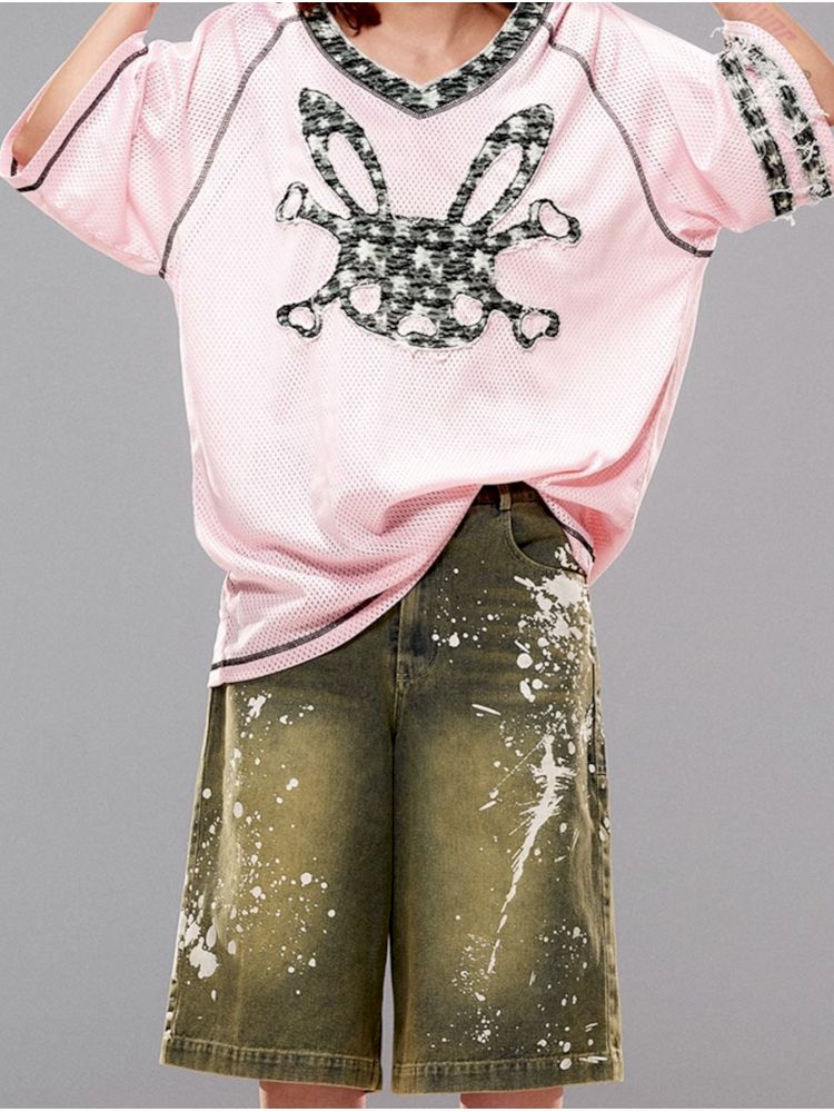 Bunny Skull Loose T-Shirt【s0000008987】