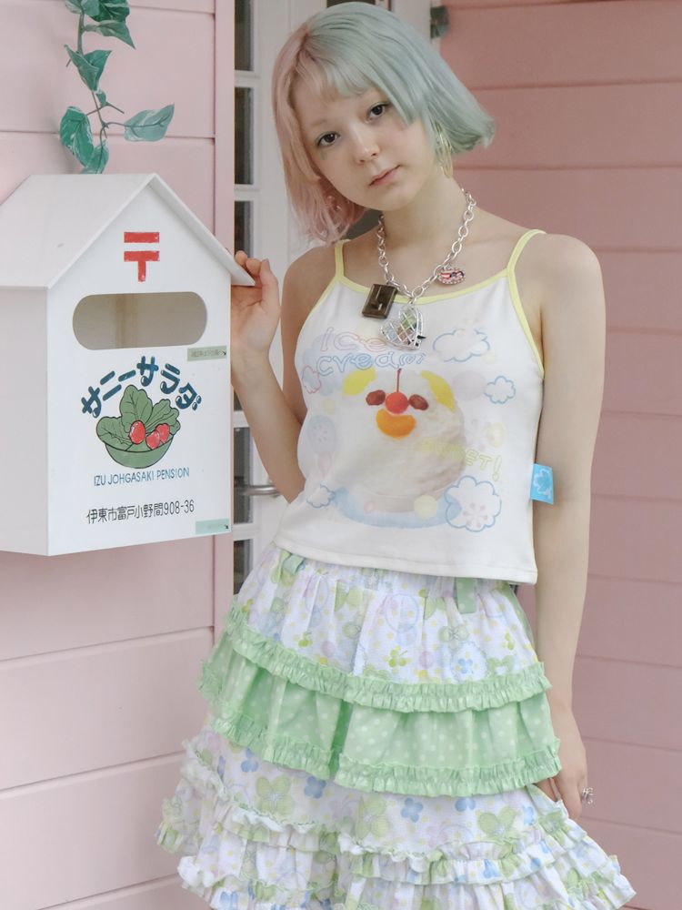 White sweet girl small vest camisole【s0000009088】