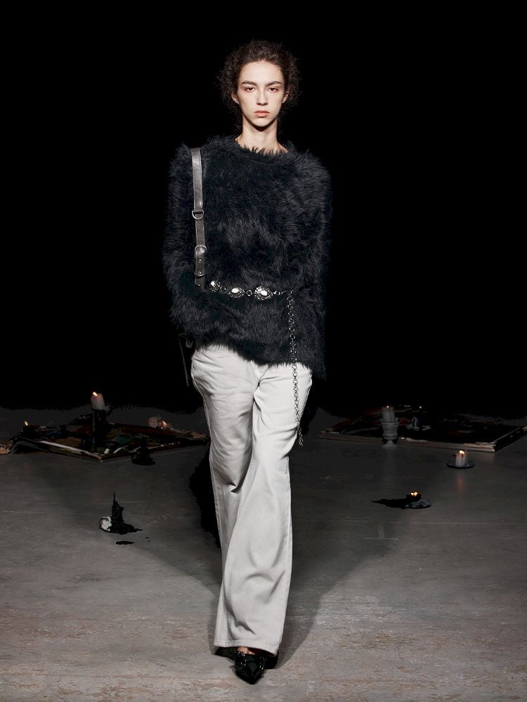 Elegant Fleece Crew Neck Sweater【s0000005469】