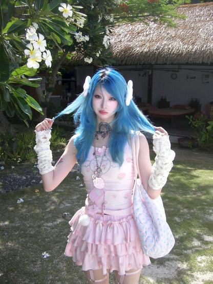 Strawberry Hot Diamonds Top-Cake Skirt【s0000012661】