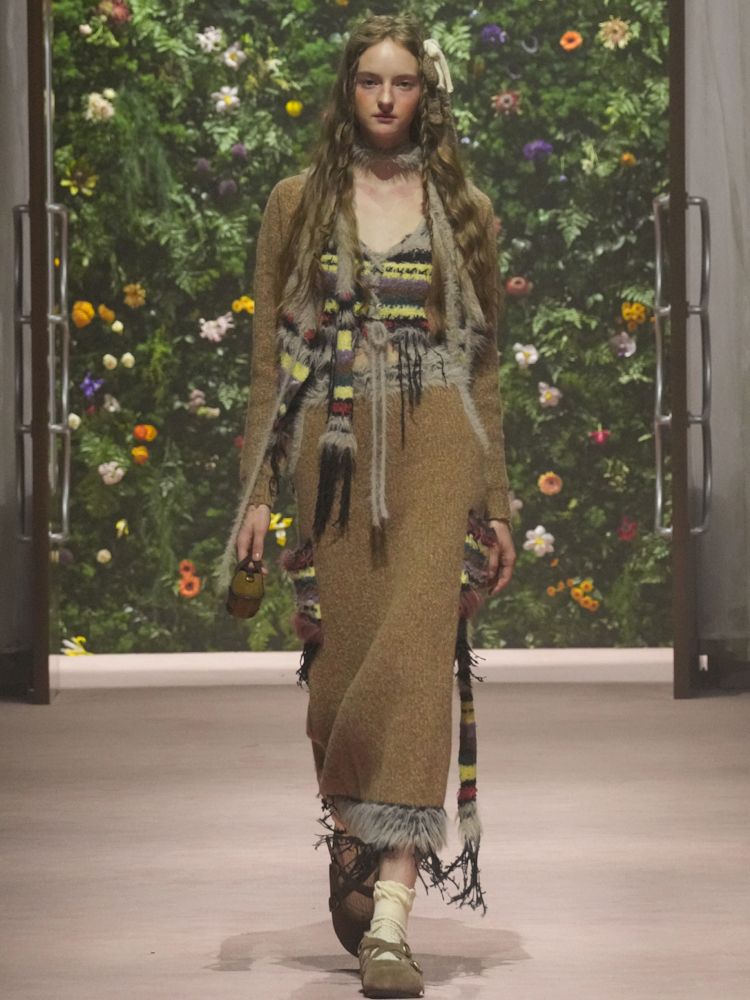 Mixed yarn interweaving stripes sweater【s0000006008】