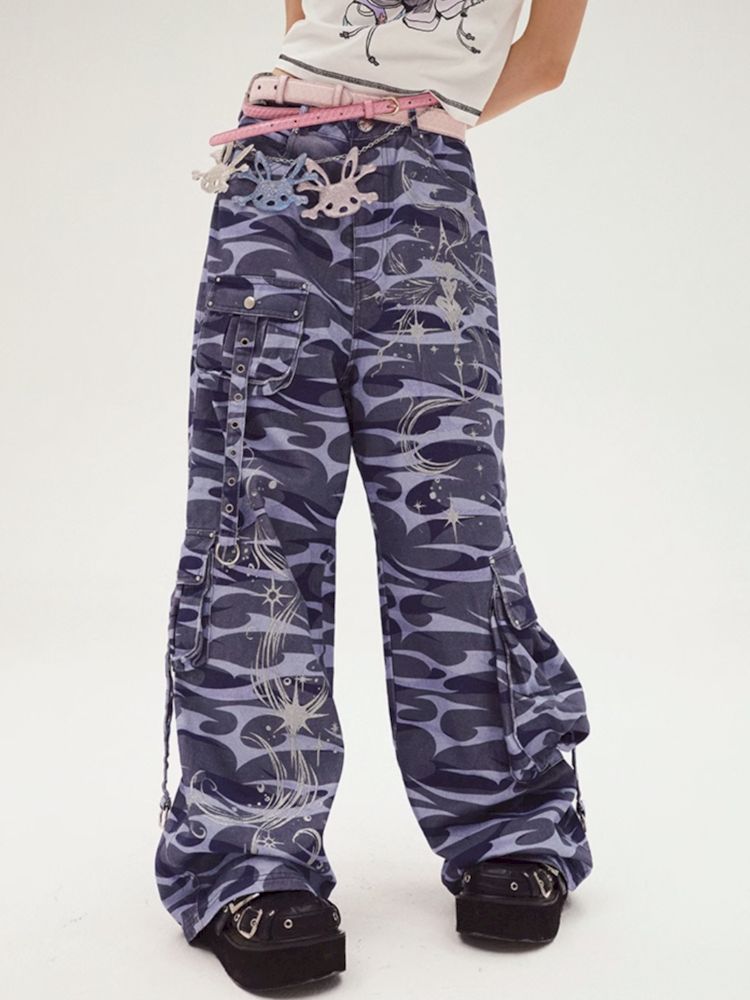 Elf Print Totem Jeans【s0000008216】