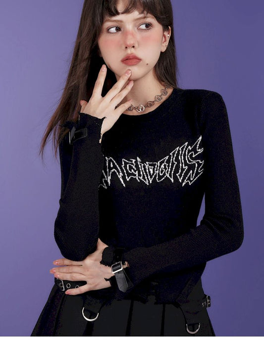 Asymmetric Hole Breaking Bottom Sweater【s0000005050】