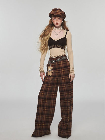 Hidden meat lazy pants【s0000004745】