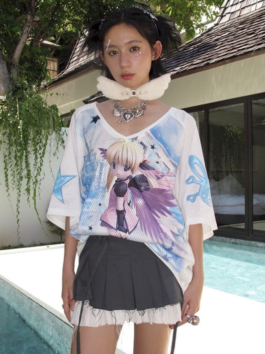 Angel Girl Loose T-Shirt【s0000009607】
