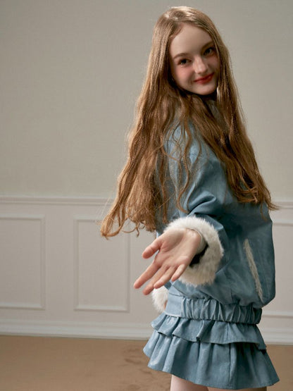 Fur Rubbed Color Leather Jacket【s0000005323】