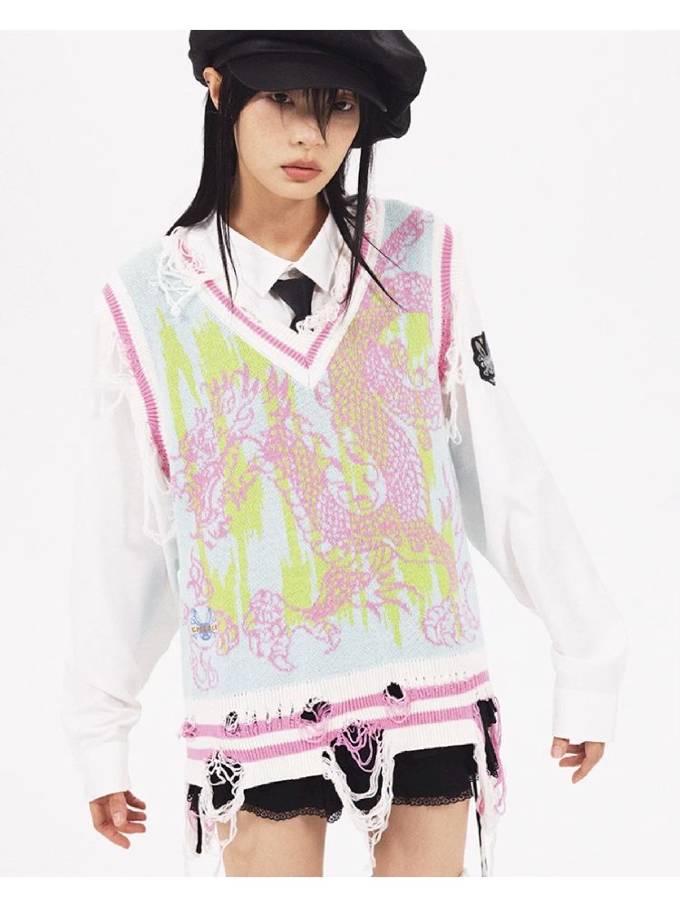 Dragon Knit Vest【s0000005961】