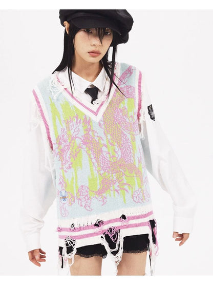 Dragon Knit Vest【s0000005961】