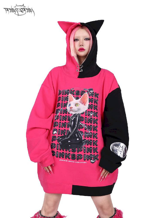 Devon Cat Ear Hooded Sweatshirt【s0000005698】