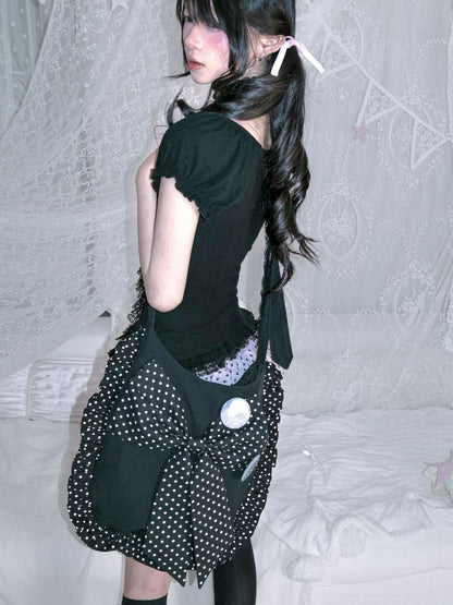 Large bow adjustable bag【s0000012695】