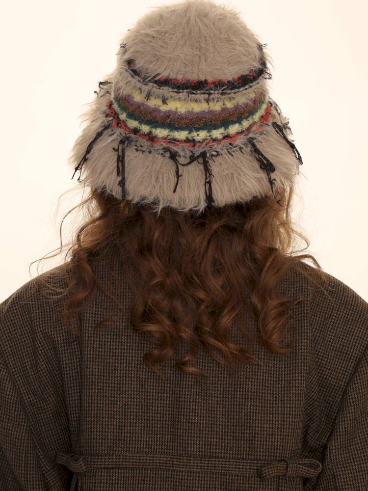 Mixed yarn interweaving stripes sweater【s0000006008】