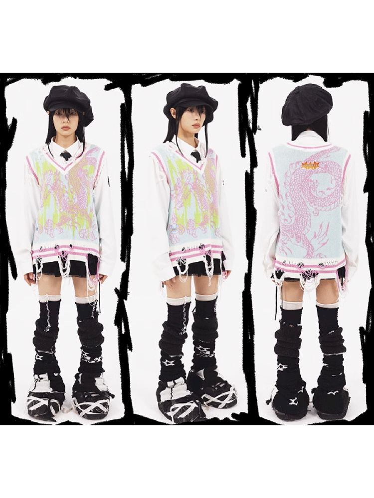 Dragon Knit Vest【s0000005961】