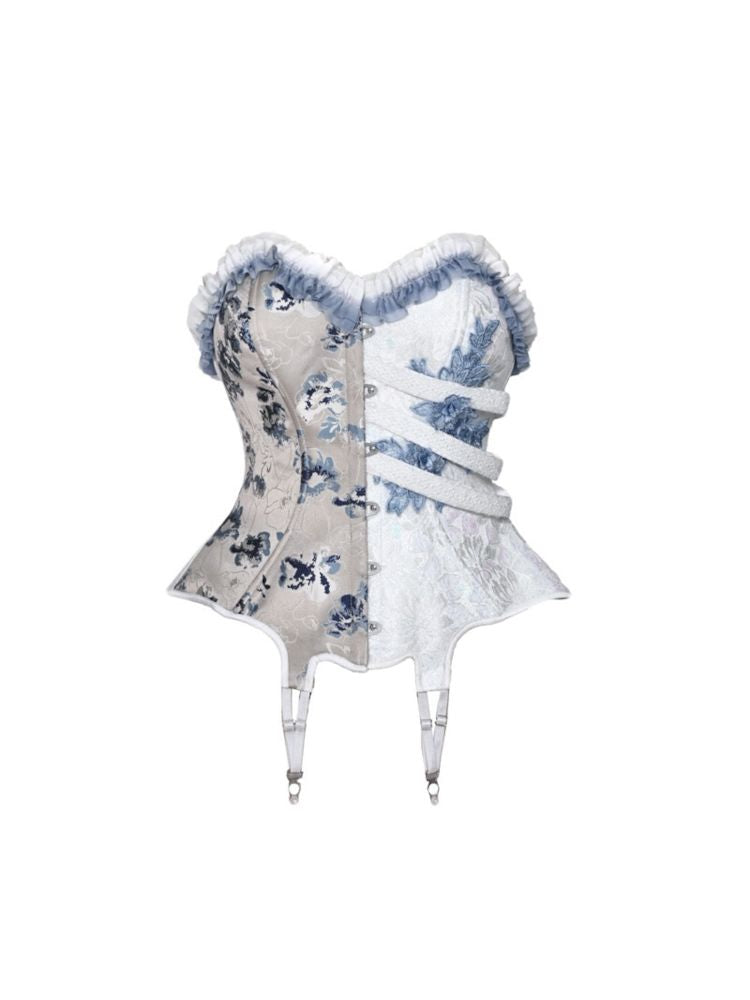 Gothic Ribbed Lace Corset Dress【s0000010034】