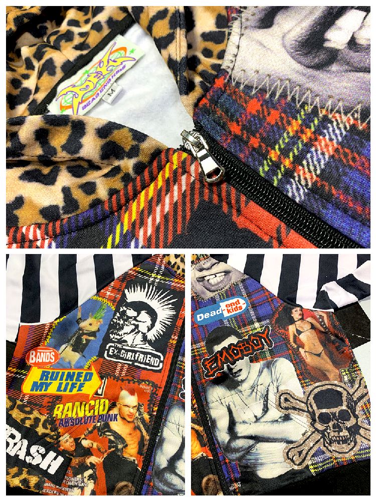 American punk leopard print Zipper Sweatshirt Jacket【s0000010272】