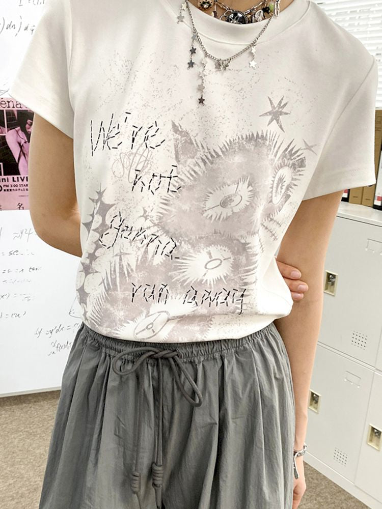 Kitten Printed Short Sleeve T-Shirt【s0000008843】