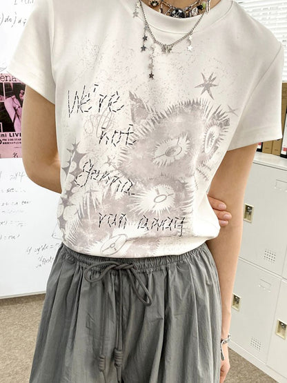 Kitten Printed Short Sleeve T-Shirt【s0000008843】