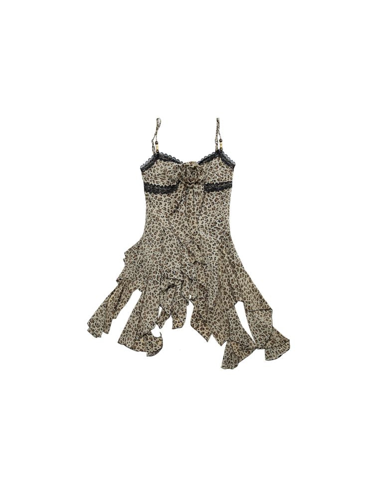 Irregular Leopard Print Cami Top【s0000008128】