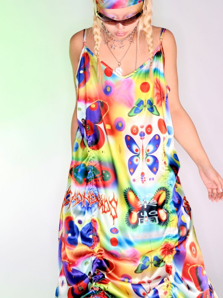 Silk Halter Dress【s0000007150】