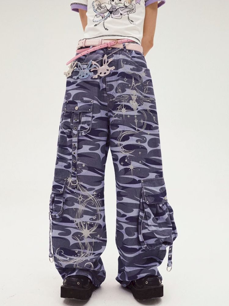 Elf Print Totem Jeans【s0000008216】