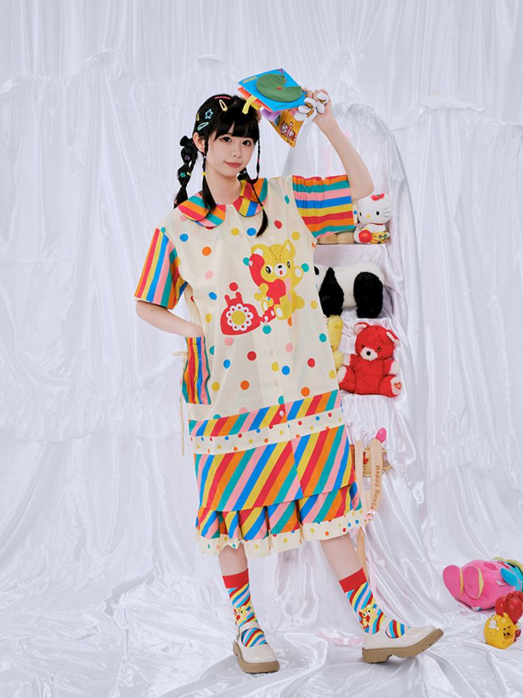 Rainbow Diary Shirt Dress【s0000009100】