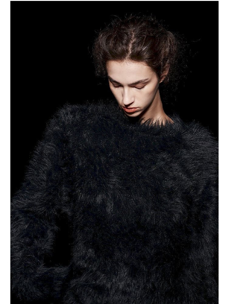 Elegant Fleece Crew Neck Sweater【s0000005469】