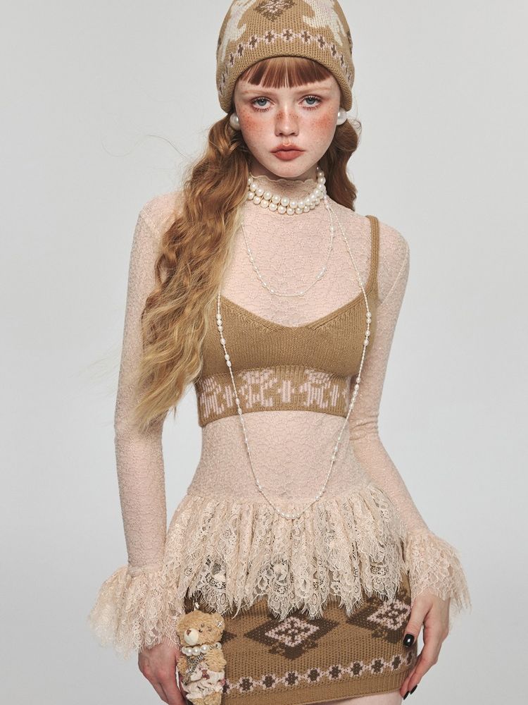 V-neck lingerie camisole【s0000004727】