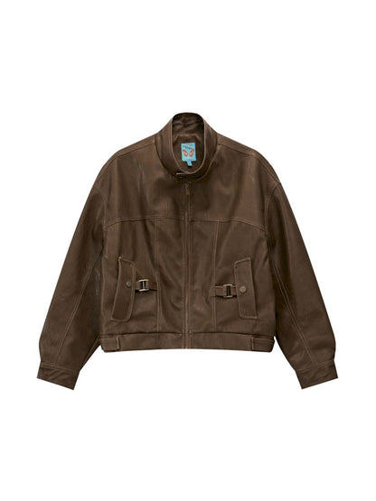 Brown Leather Jacket【s0000010090】