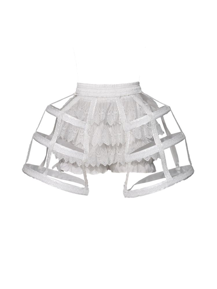 Gothic Ribbed Lace Corset Dress【s0000010034】