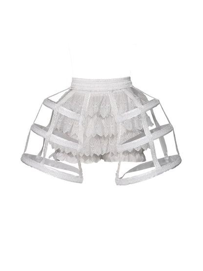 Gothic Ribbed Lace Corset Dress【s0000010034】