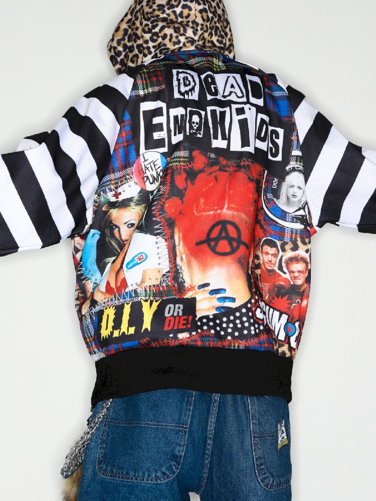 American punk leopard print Zipper Sweatshirt Jacket【s0000010272】