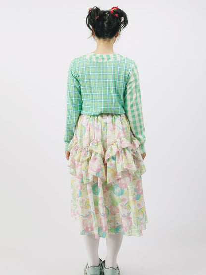 Fruit Printed Umbrella Skirt【s0000009909】