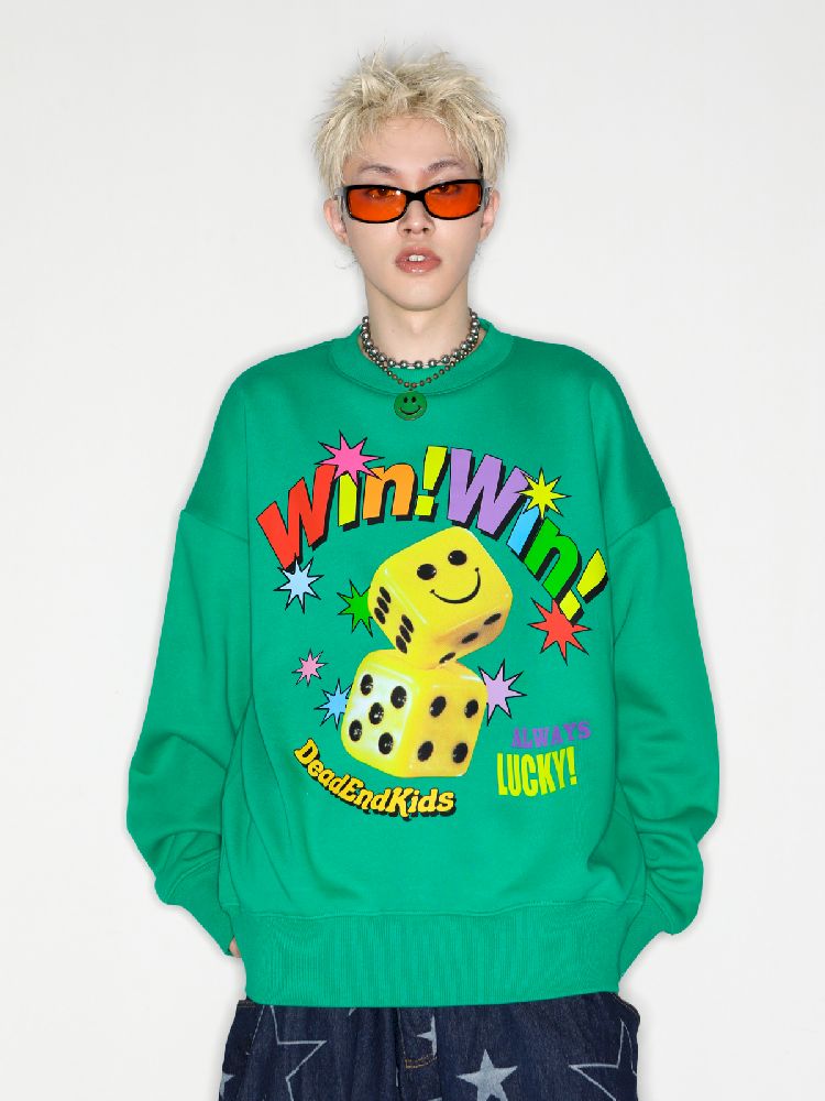 Smiley Dice American Tide Sweatshirt【s0000010264】